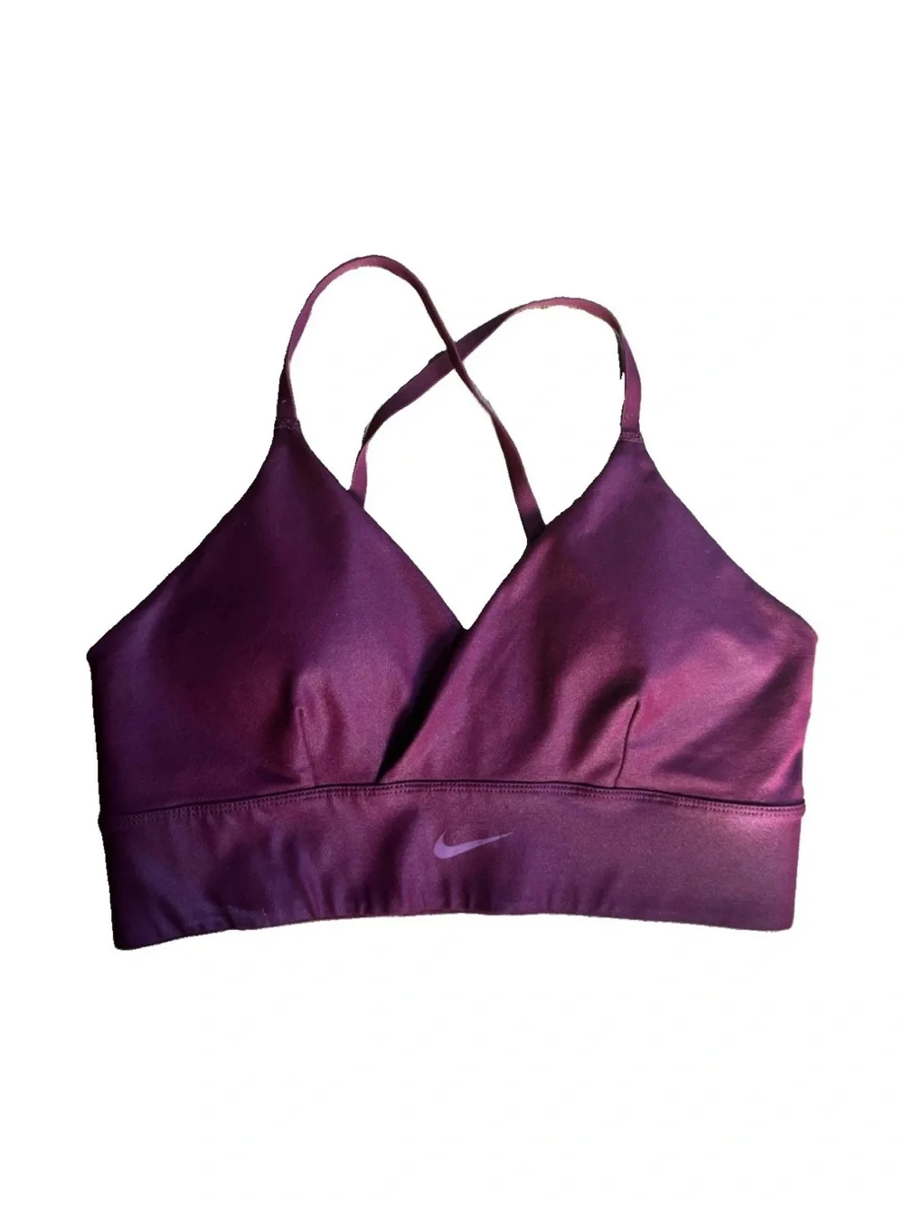 Nike Dri-FIT Indy Sports Bra Women’s Medium Purple Crossback Wireless